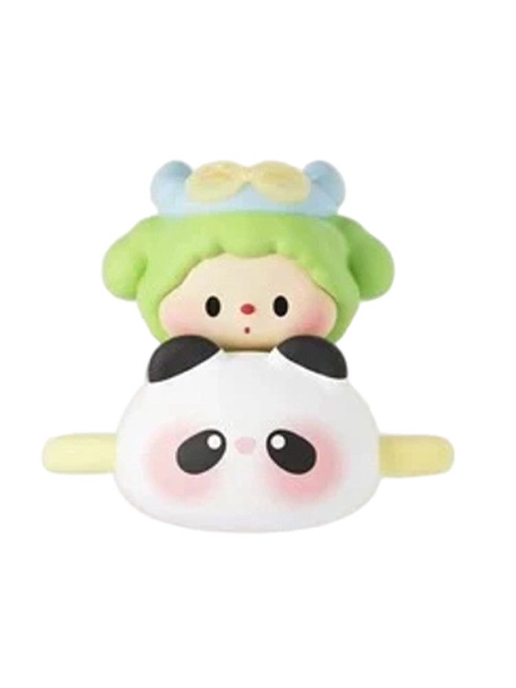 Luludog Panda Captain pop bean mini figure from the Lulu Is Here series