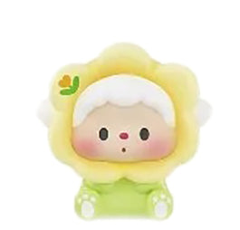Luludog Little Sunflower pop bean mini figure from the Wonder Seed Shop series