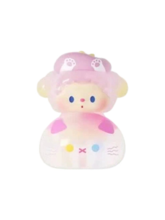 Luludog Peach Soda Kitten pop bean mini figure from the Lulu Is Here series
