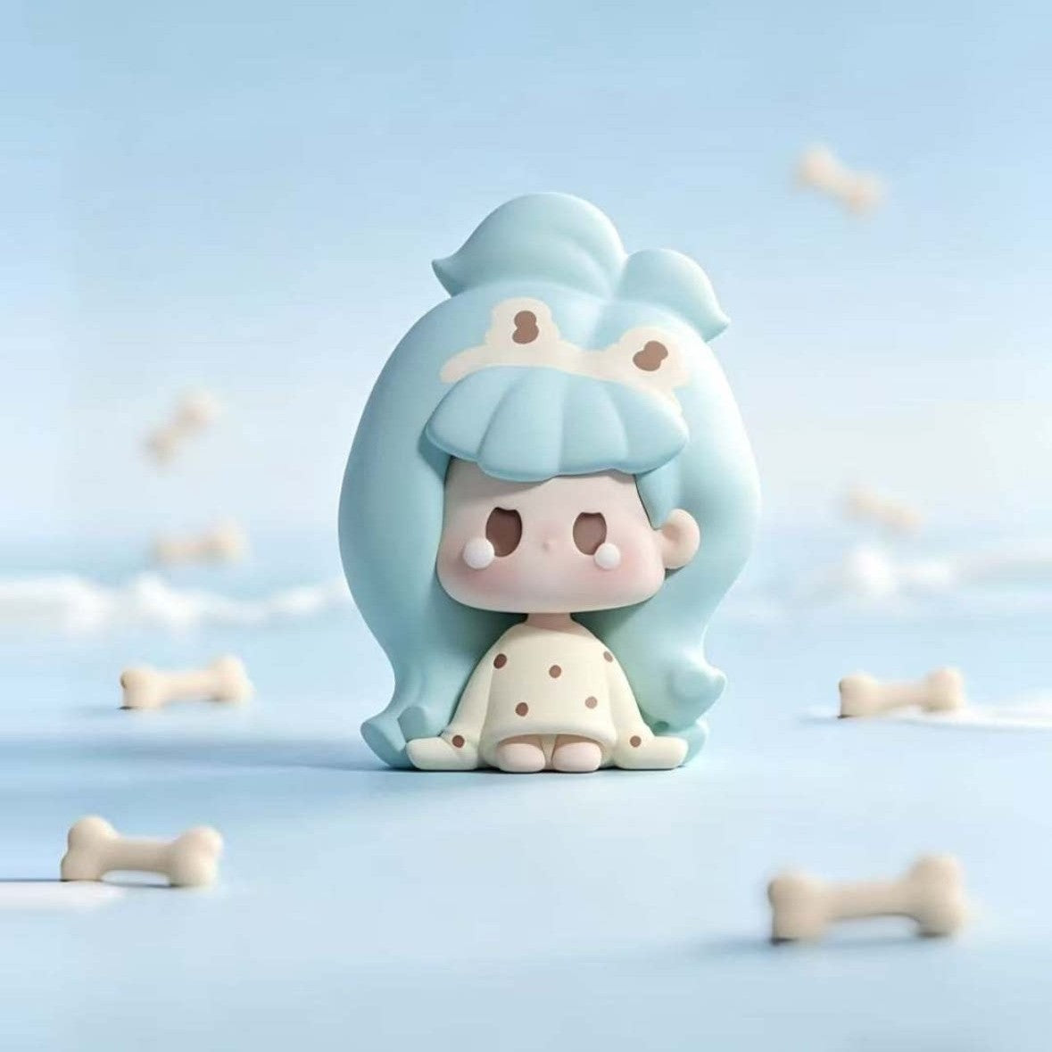 Nunu Creamy Bunny mini bean, Nunu V2 Remix series official scene