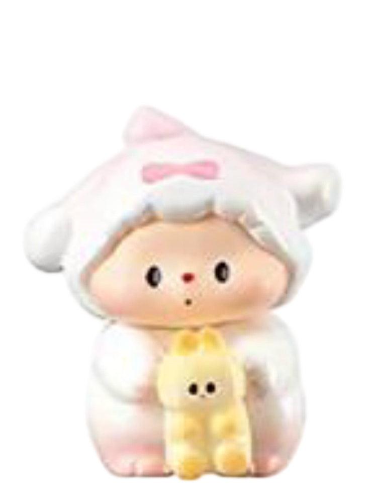 Luludog Greedy Bunny pop bean mini figure from the Baby Diary series