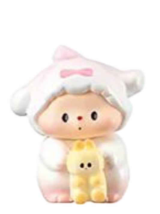 Luludog Greedy Bunny pop bean mini figure from the Baby Diary series