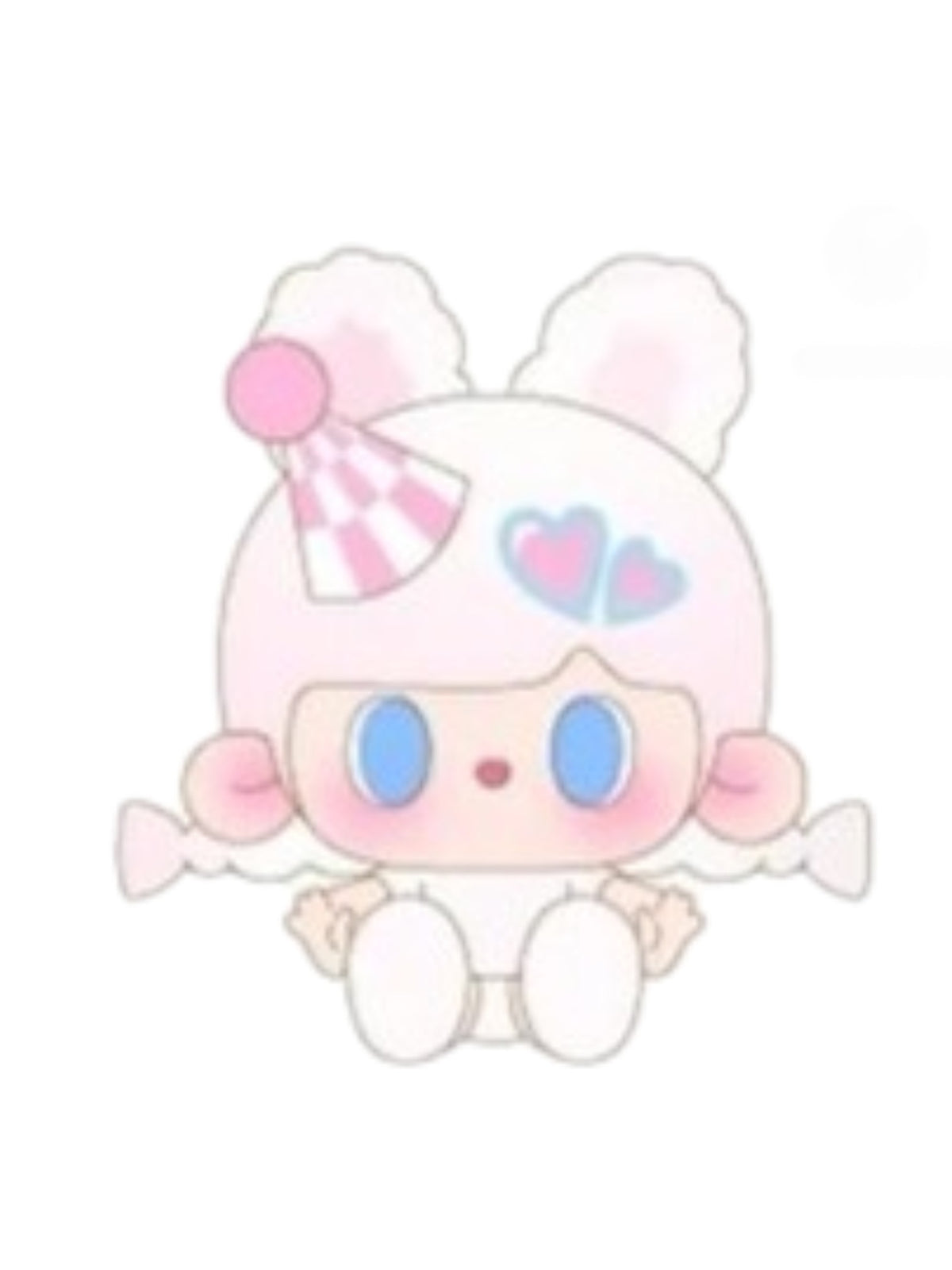 White Moonlight Super Secret, Tutubear Gen1 Happy Party Mini Bean collectible figure
